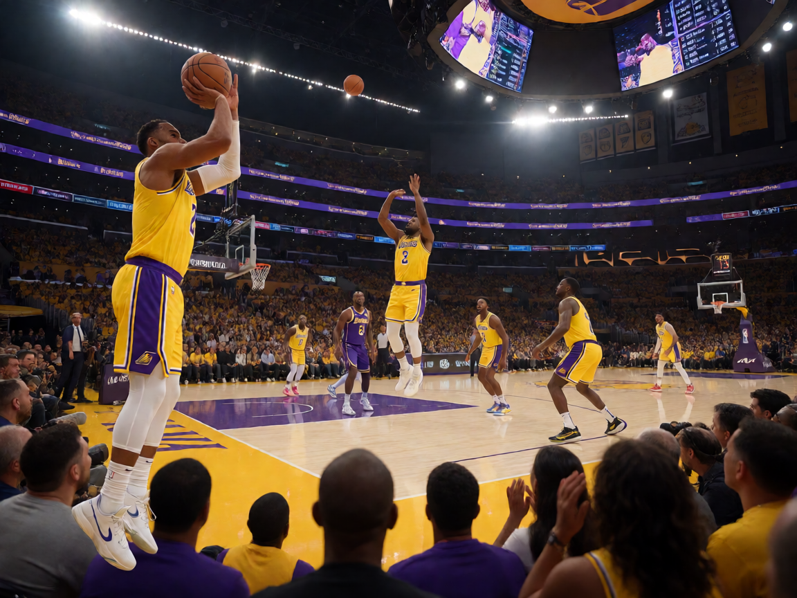 NBA季后赛湖人队比赛现场